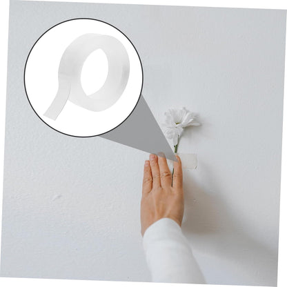 ARTIBETTER 1Roll Washable Double Sided Nano Tape Transparent Adhesive Mounting Tape Removable Grip for Crafts Home Decor Wall Applications High Tack Versatile
