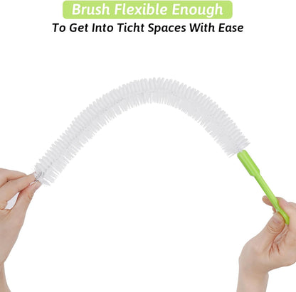 Sewer Drain Brush, Drain Clog Remover, 22.83inch Flexible Long Pipe Snake Hair Clogs Catcher Cleaner Tool for Toilet, Kitchen Sink, Sewer Drain, Bathroom Tub