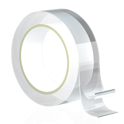 Heavy Duty Double Sided Nano Tape, 120" Removable & Resuable No Residue Nano Tape for Picture Hanging, Indoor Decor, Mirrors & Home Organization, Room Decoration