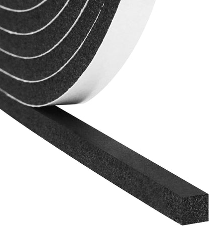 DGSL Foam Insulation Tape, 1/2In x 1/4In x 33Ft Weather Stripping Door Seal Strip for Doors and Windows,Sliding Door,Sound Proof Soundproofing Door Seal,Weatherstrip,Air Conditioning Seal Strip