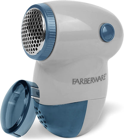 Farberware Fabric Shaver & Lint Remover for Clothes – Battery Operated Lint Shaver with Triple Blades, Sweater Shaver to Remove Pilling for Clothing, Couch, Furniture, Fuzz, Lint Balls