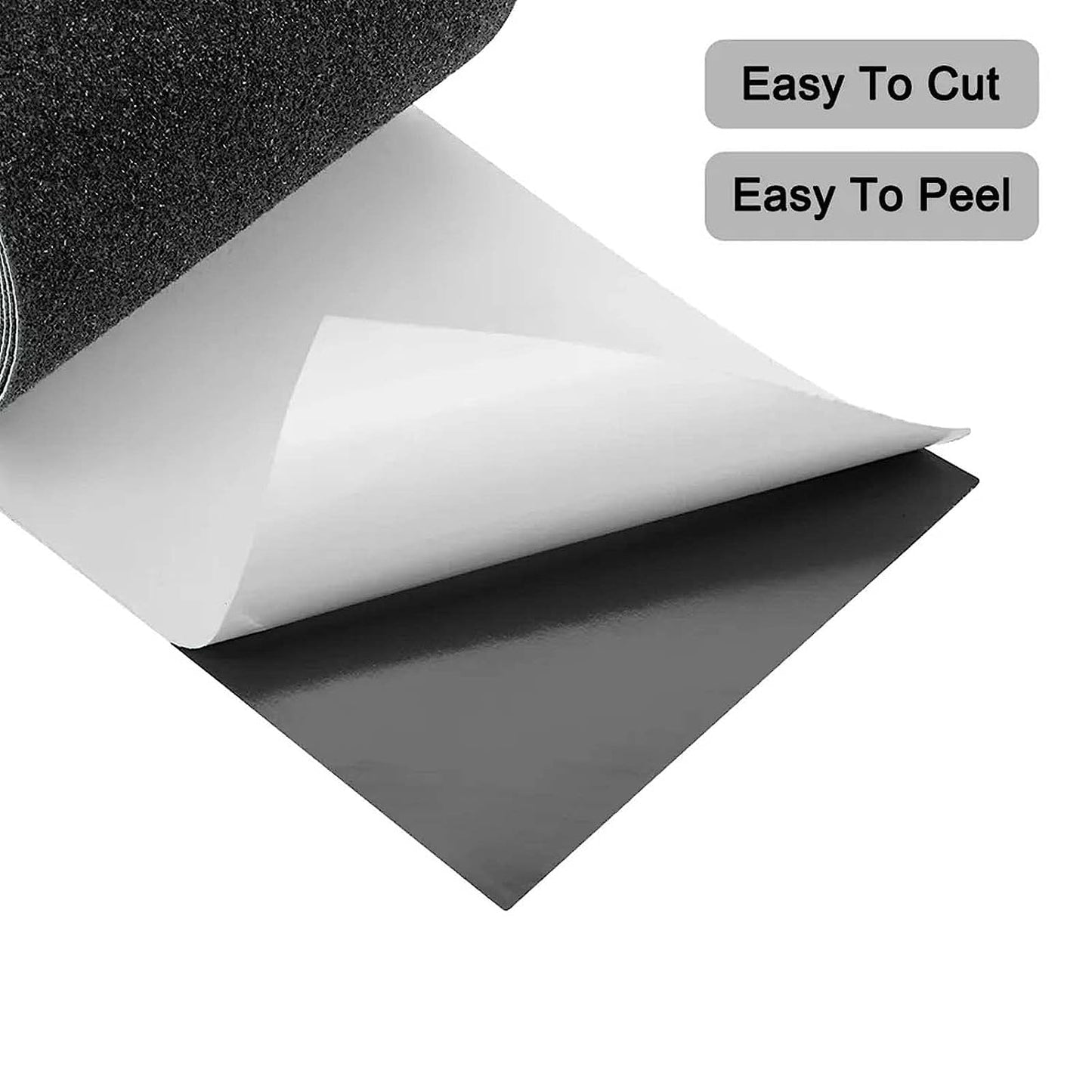 Qilima Anti Slip Tape - Waterproof Non Slip Stair Grips, Outdoor Adhesive Grip Tape for Step Treads, Black, 2inx16.5ft
