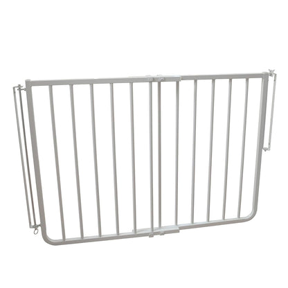 Cardinal Gates SS30 Stairway Special Baby Gate for Top of Stairs - Adjustable Indoor Dog Gate - Aluminum Metal Safety Gate for Kids & Pets - 27 to 42.5 Inches Wide - White