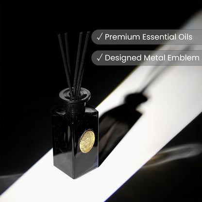 M&SENSE 6.3 oz Large Reed Diffuser Set | Lime+Basil Scent Oil Diffuser with Sticks | Hotel Collection Non-Toxic Home Fragrance |for Bedroom Bathroom Living Room - Colors A