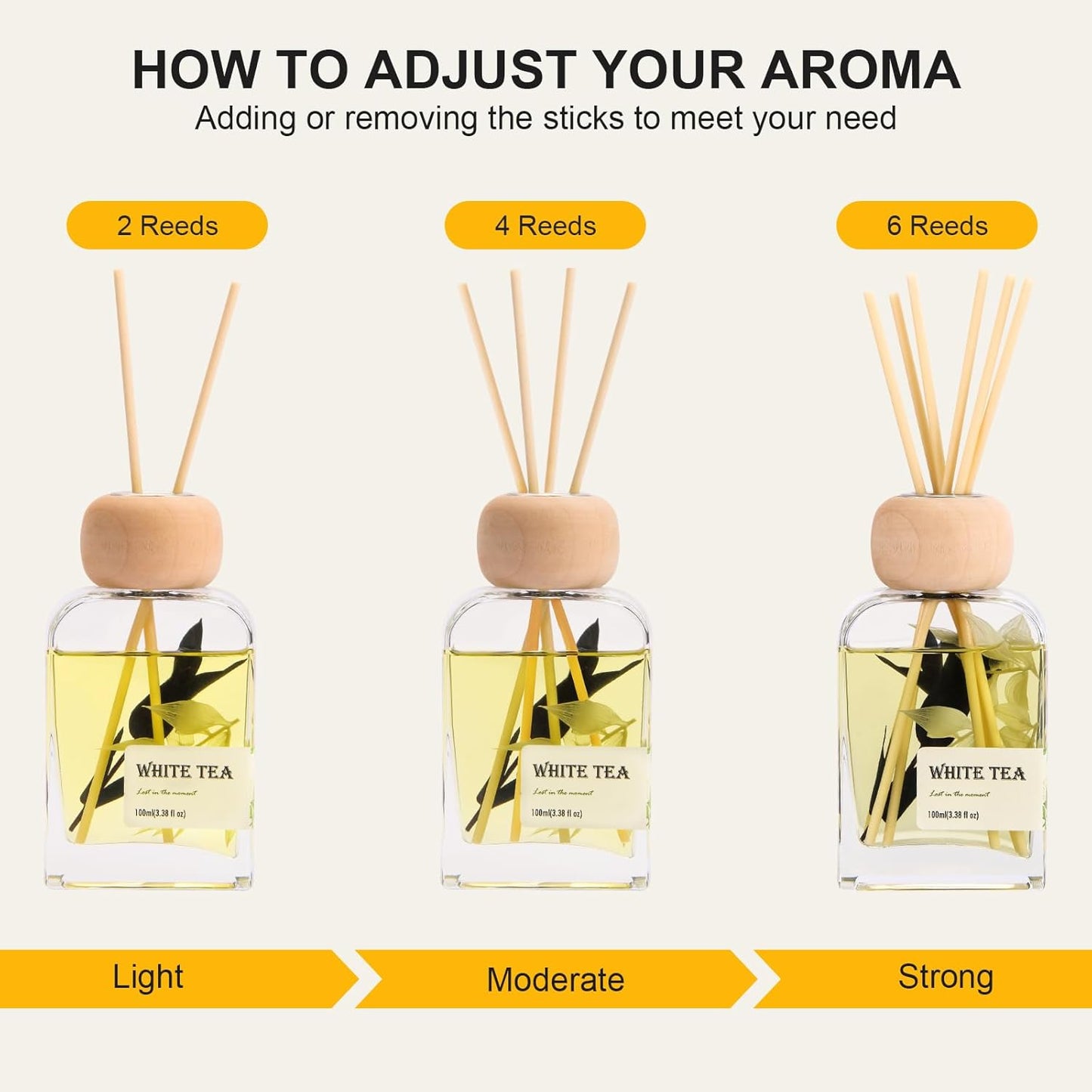 Luxury Hotel Scent Reed Diffuser 100ml (3.38oz) | No.1898 Hotel Collection Diffuser Oil Inspired by Ritz Carlton | Home, Bathroom & Office Decor | Long-Lasting Room Freshener Gift Set