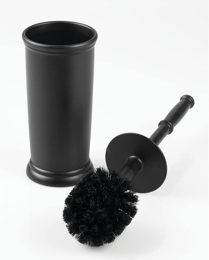 mDesign Metal Freestanding Slim Toilet Bowl Brush and Holder