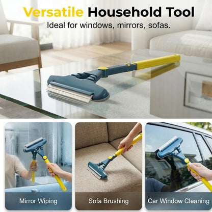 2-in-1 Window Screen Cleaning Brush Set, 2026 New Window Screen Cleaner Multi-Purpose Cleaning Brush, Double Sided Wet & Dry Dual Use for Patio, Door, Porch Screens (2PCS)