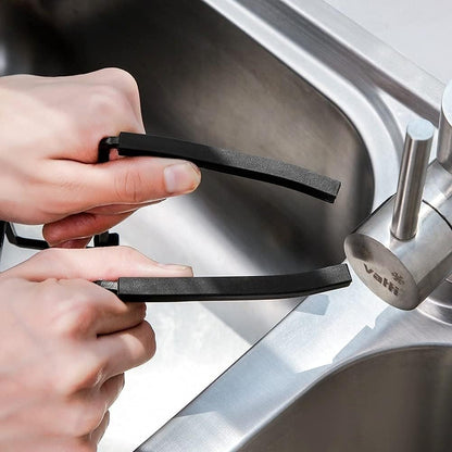 Sink Caddy Sink Sponge Holder - Faucet Rack Shower Tray - Kitchen and Bathroom Metal Organizer Hanging Fix Around Faucet