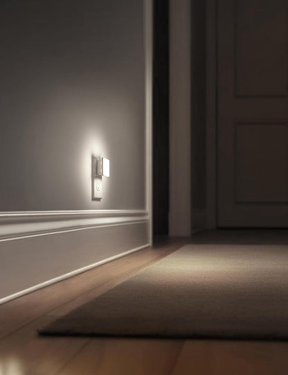L LOHAS LED Night Lights Plug into Wall 2-Pack, 0.3W Plug in Night Light, Dusk to Dawn, 3000K Soft White, Bright Nightlight Auto-On/Off, for Adults Kids Room Bedroom Bathroom Hallway Kitchen, Non-Dim