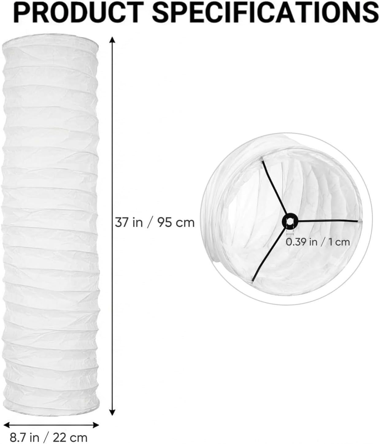 Foldable Paper Floor Lamp Shade Replacement, Standing Lamp Cover for Home Hotel Bedroom Living Room, Nordic Japanese Style Light Bulb Cage Guard & Protector