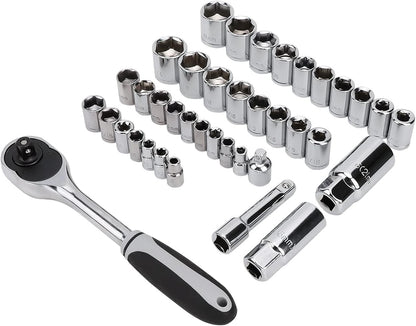 Amazon Basics 173-Piece General Household Hand Tool Set with Storage Case, Portable Tool Kit for Home Maintenance and Everyday Repairs