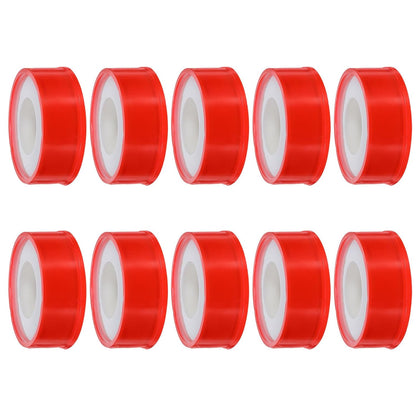 ABOOFAN 10roll PTFE Waterproof Pipe Tape for Plumbing, Heavy Duty Thread Seal Tape Durability and Temperature Resistance, for Garden and Residential Applications, Leak Repair and Pipe