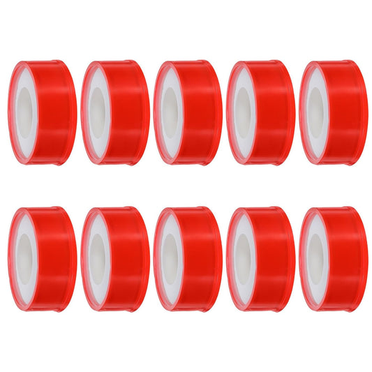 ABOOFAN 10roll PTFE Waterproof Pipe Tape for Plumbing, Heavy Duty Thread Seal Tape Durability and Temperature Resistance, for Garden and Residential Applications, Leak Repair and Pipe