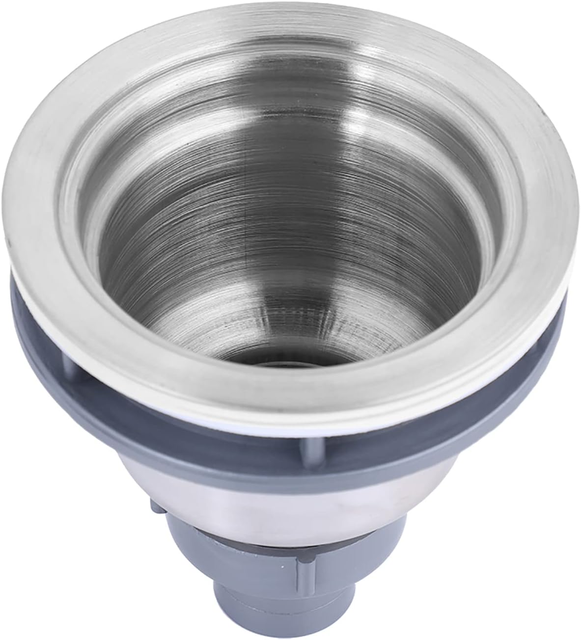 Kitchen Sink Strainer for Stainless Steel Sinks 304 Stainless Steel Drain Filter with Removable Deep Cup Sealing Lid & Heavy-Duty Food Debris Trap