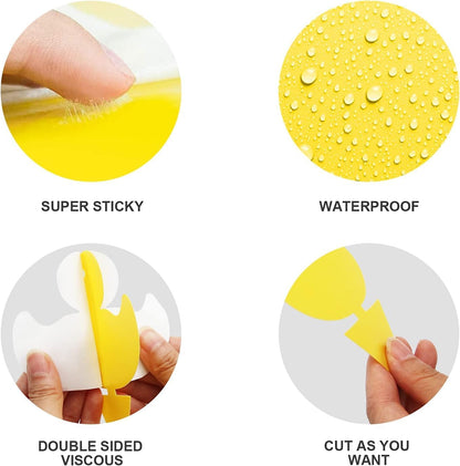 Gideal 36-Pack Dual-Sided Yellow Sticky Traps for Flying Plant Insect Fungus Gnats Flies Aphids Leafminers Thrips
