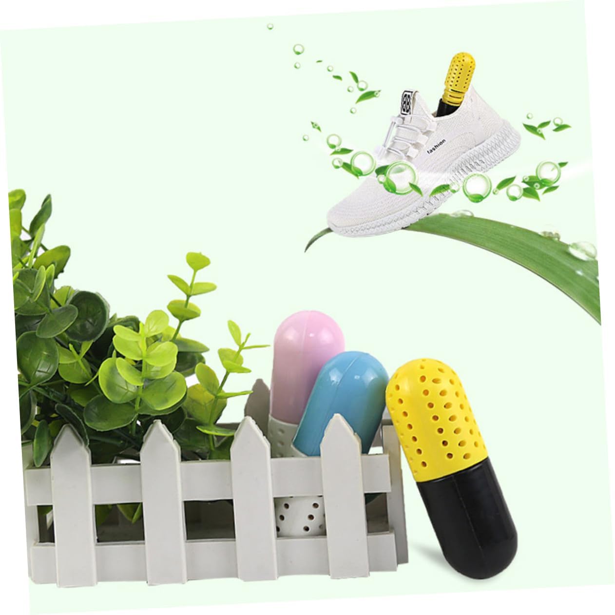 FOMIYES 3pcs Capsule Shaped for Sneakers Leather Shoes Breathable Design for Freshness Dryness Shoe Cabinets and Closets