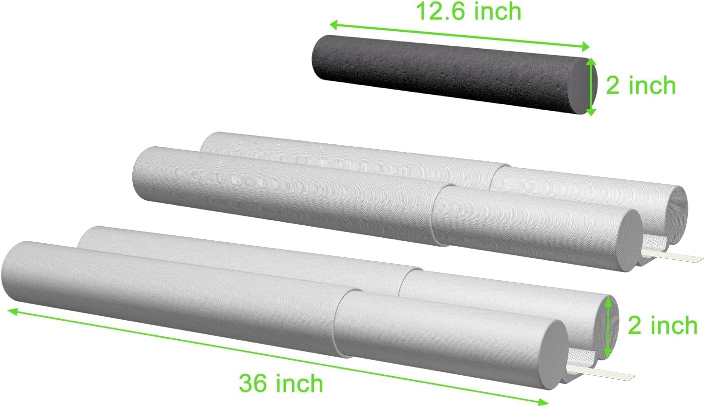 2 Pack Upgrade Door Draft Stopper 30-36 inch,Door Stoppers for Bottom of Door,Under Door Noise Stopper,Door Noise Blocker,Door Draft Blocker