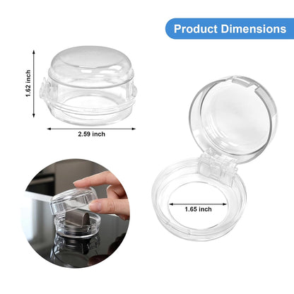 Stove Knob Safety Covers 5 Pack, Oven Knob Covers for Child Safety, Baby Proof Gas Range Control Guards for Toddlers and Pets