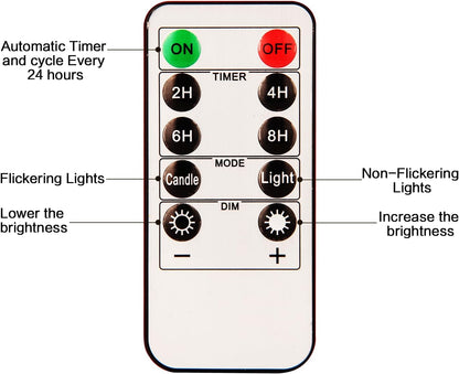 AKU TONPA Flameless Candles Battery Operated Pillar Real Wax Flickering Electric LED Candle Gift Sets with Remote Control Cycling 24 Hours Timer, Pack of 6 (3" D x 4" H, Ivory)