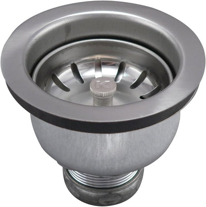 Keeney 1434SS Deep Cup Sink Strainer with Power Ball Basket, Stainless Steel