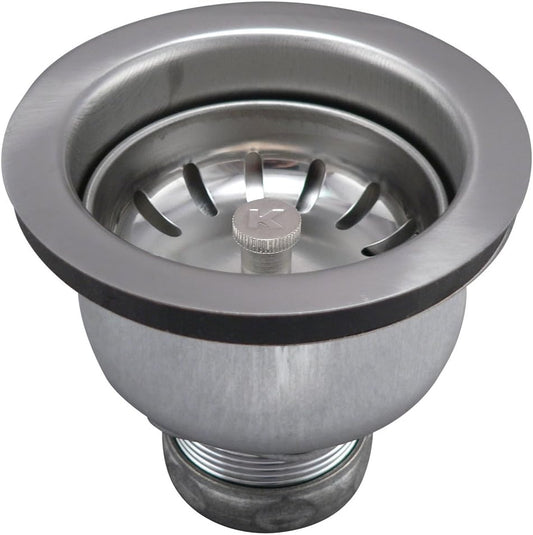 Keeney 1434SS Deep Cup Sink Strainer with Power Ball Basket, Stainless Steel