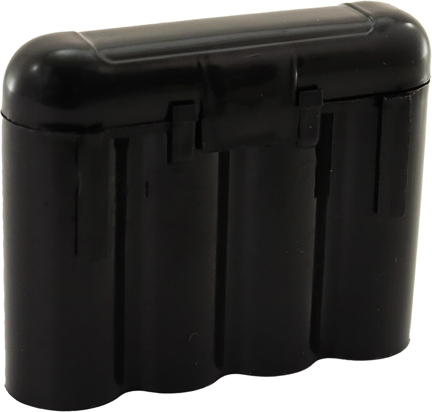 5 Pack Black AA AAA CR123A Battery Holder Storage Cases Snap Close Portable Battery Organizer Boxes