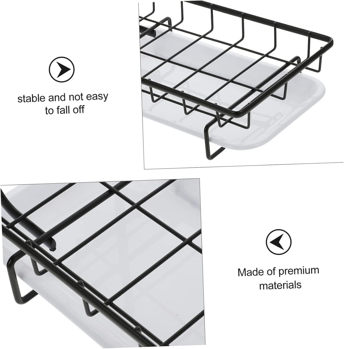 1pc Wall-Mounted Kitchen Sponge Holder and Drainage Rack Dual-Purpose for Dishcloths and Cleaning Tools Space-Saving Design and Construction
