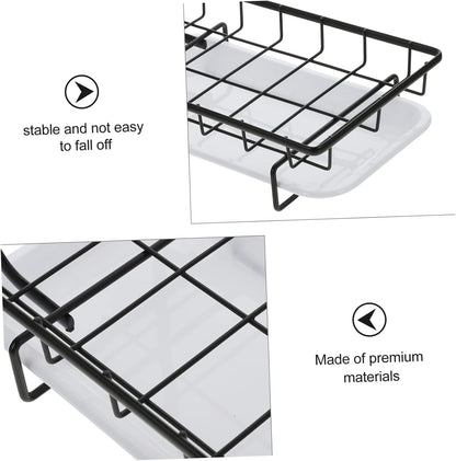 1pc Wall-Mounted Kitchen Sponge Holder and Drainage Rack Dual-Purpose for Dishcloths and Cleaning Tools Space-Saving Design and Construction