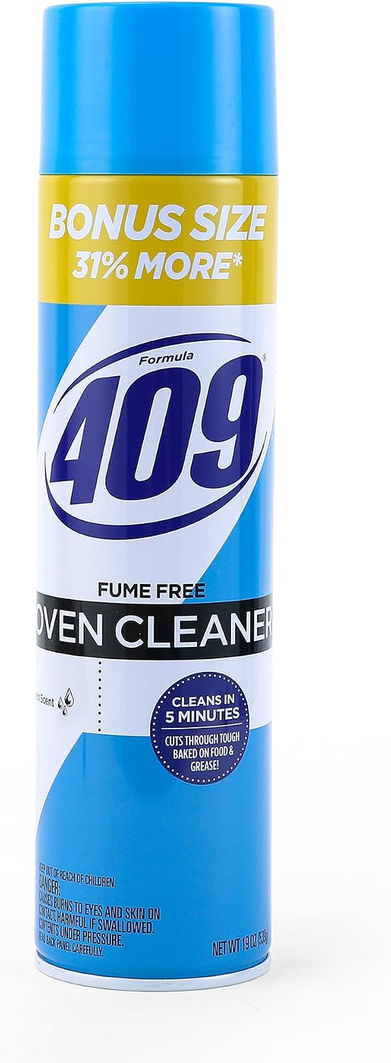 Formula 409 Heavy Duty Spray-On Oven Cleaner, Lemon Scent - Grill and Stove Top Cleaner Cuts Through Grease & Grime on Contact, A Powerful Clean You Can Trust, 14.5 Oz