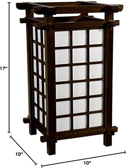 Red Lantern 17" Ido Lamp, Honey
