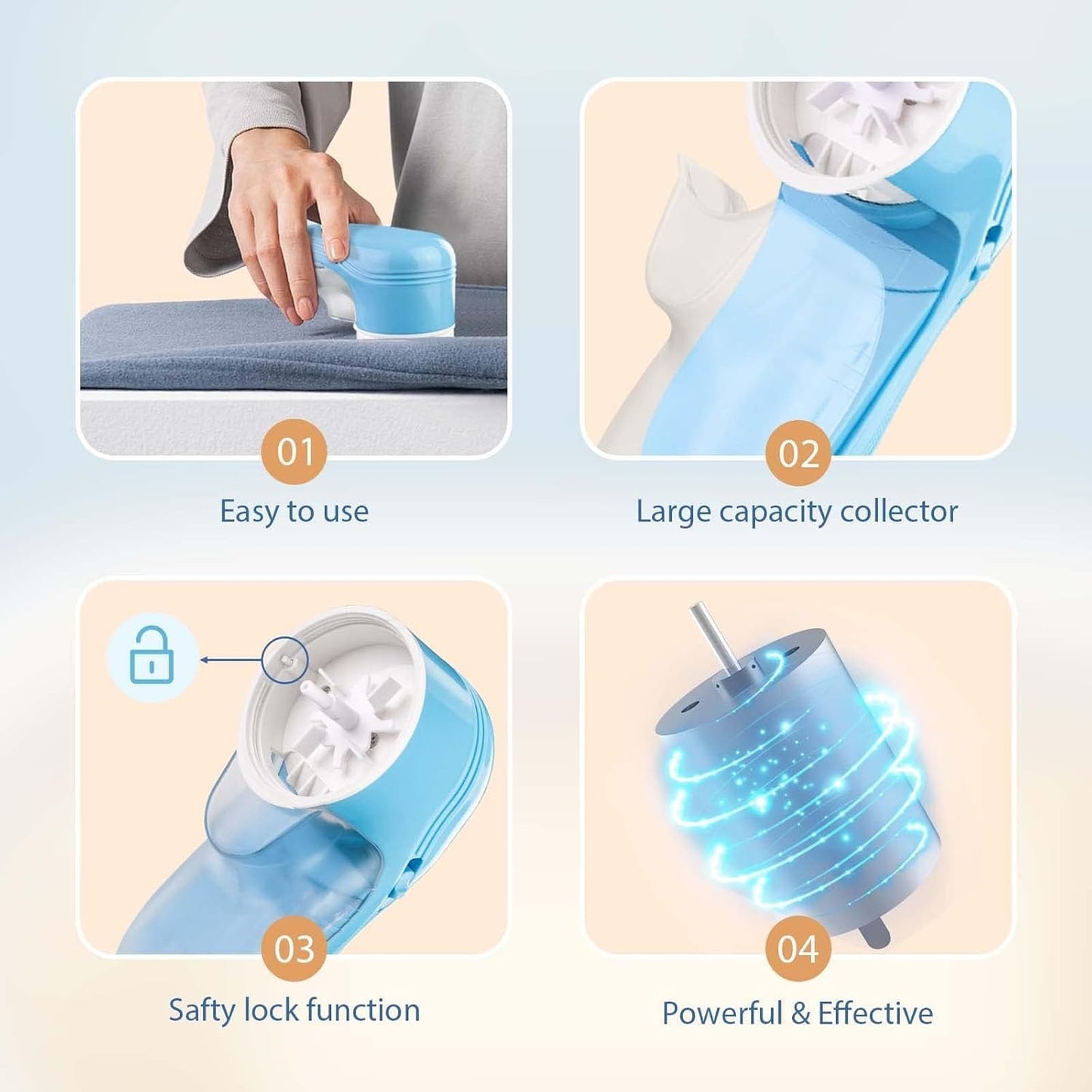 Fabric Shaver, Electric Lint Remover, Lint Shaver with 3 Replaceable Blades USB Rechargeable, Sweater Shaver, Clothes Shaver, Pilling Remover, Fabric Shaver Fuzz Remover for Clothes Furniture