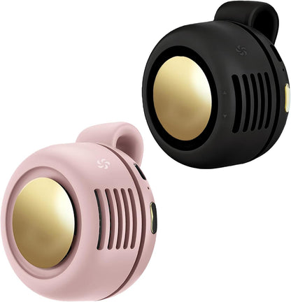 Portable Clip-On Fan, Mini USB Rechargeable 360° Rotatable Fan, Personal Fan 3-Speed Silent Mini Bladeless Fans