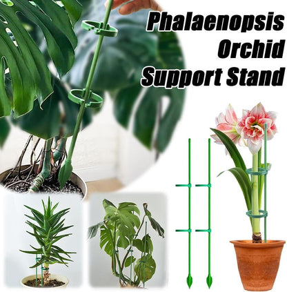 5Pcs Plant Stakes - Adjustable Length Plant Support Stake,with 10Pcs 360 °Rotating Buckle,for Indoor Outdoor,for Medium and Large Tomato Orchid Potted Plants Flower Support Rod