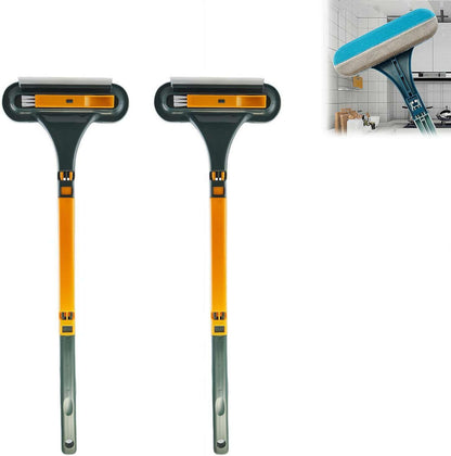 Window Screen Cleaning Brush, Double Sided Window Cleaning Brush and Scraper, Mesh Screen Cleaner,Multi-Purpose CleaningBrush for Patio, Door, Porch Screens