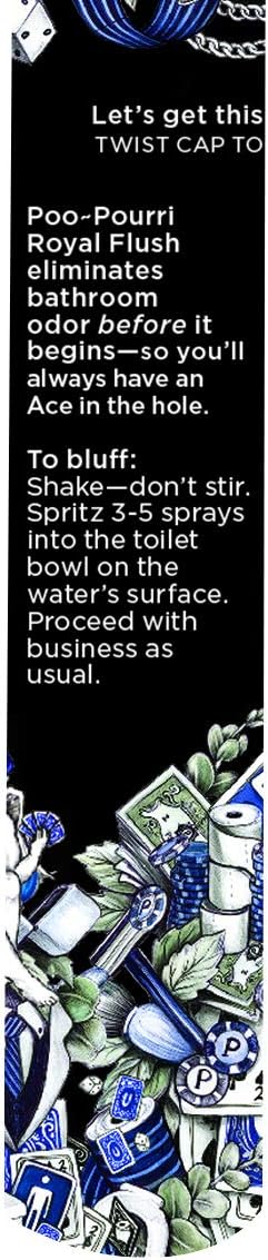 Poo-Pourri Before-You-Go Toilet Spray, Bamboo Rain, 2 Fl Oz, Up to 100 Uses, Bathroom Odor Deodorizer with Essential Oils for Home or Work, Travel Essentials, TSA Approved Size, Bamboo & Fresh Grass