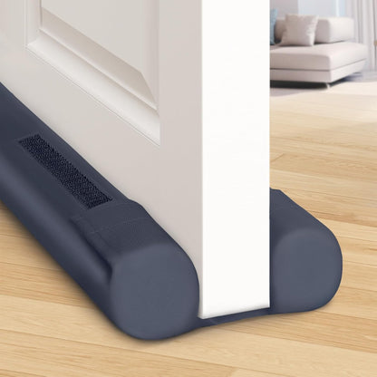BlissTrends Door Draft Stopper Covers Gaps up to 2.36", Draft Stopper for Bottom of Door Soundproof, Windproof, Dustproof, Block Light, Insect Resistant, Under Door Draft Stopper 36 Inch (Black)