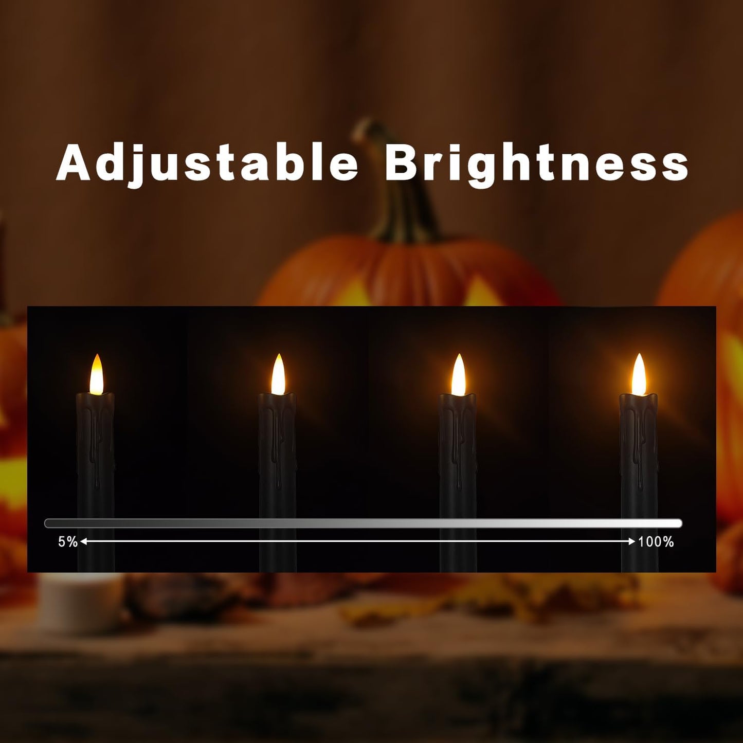 Flameless Taper Candles with Remote, 6.7 Inch Short Taper Candles Battery Operated with Flickering 3D Flame, Led Candle Sticks Safe for Windowsill Wedding Home Christmas Decor, Ivory, Set of 6