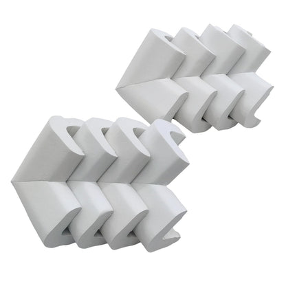 M2cbridge L Shape Extra Thick Furniture Edge Wall Corner Guard Desk Edge Cushion Bumper 6.5 Ft (Off White)