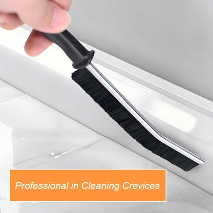 Crevice Cleaning Brush Cleaning Supplies Cleaning Tools Essentials - Multi-Purpose Stiff Bristle Scrub Brush for Bathroom, Kitchen, Windows, Faucets, Toilet, Grout, Car Household 2 Pcs