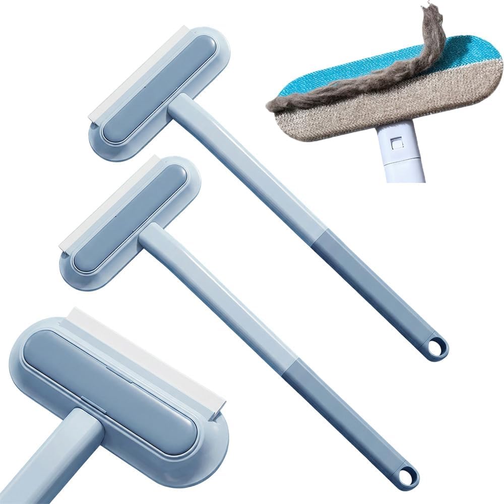 Window Screen Cleaning Brush, Mesh Screen Cleaner, Detachable Window Screen Cleaning Brush Washing Tool, Windows Screen Cleaner Tool with Wet and Dry Dual-Use, for Clothes,Pet Hair Extra Sticky (1PC)