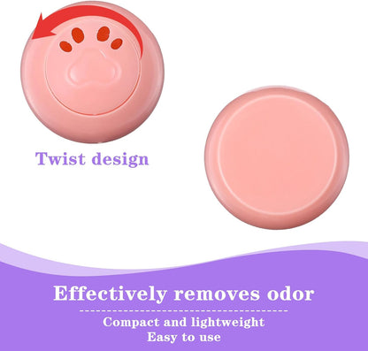Qianyu Shoe Deodorizer Balls, Boot Sneaker Foot Odor Eater Fighter Long Lasting Professional Eliminate Smelly Fast Air Freshener for Gym Bags Wardrobe Closets Lockers Car, 8 Packs Peach Pink