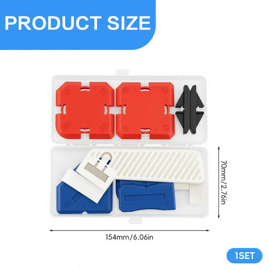 11 Pcs Silicone Caulking Tools and Grout Removal Tool, Silicone Caulk Tools Finishing Kit, Professional Caulking Removal ToolCaulk Finishing Tool Set Sealant Profiling Kit with Guides