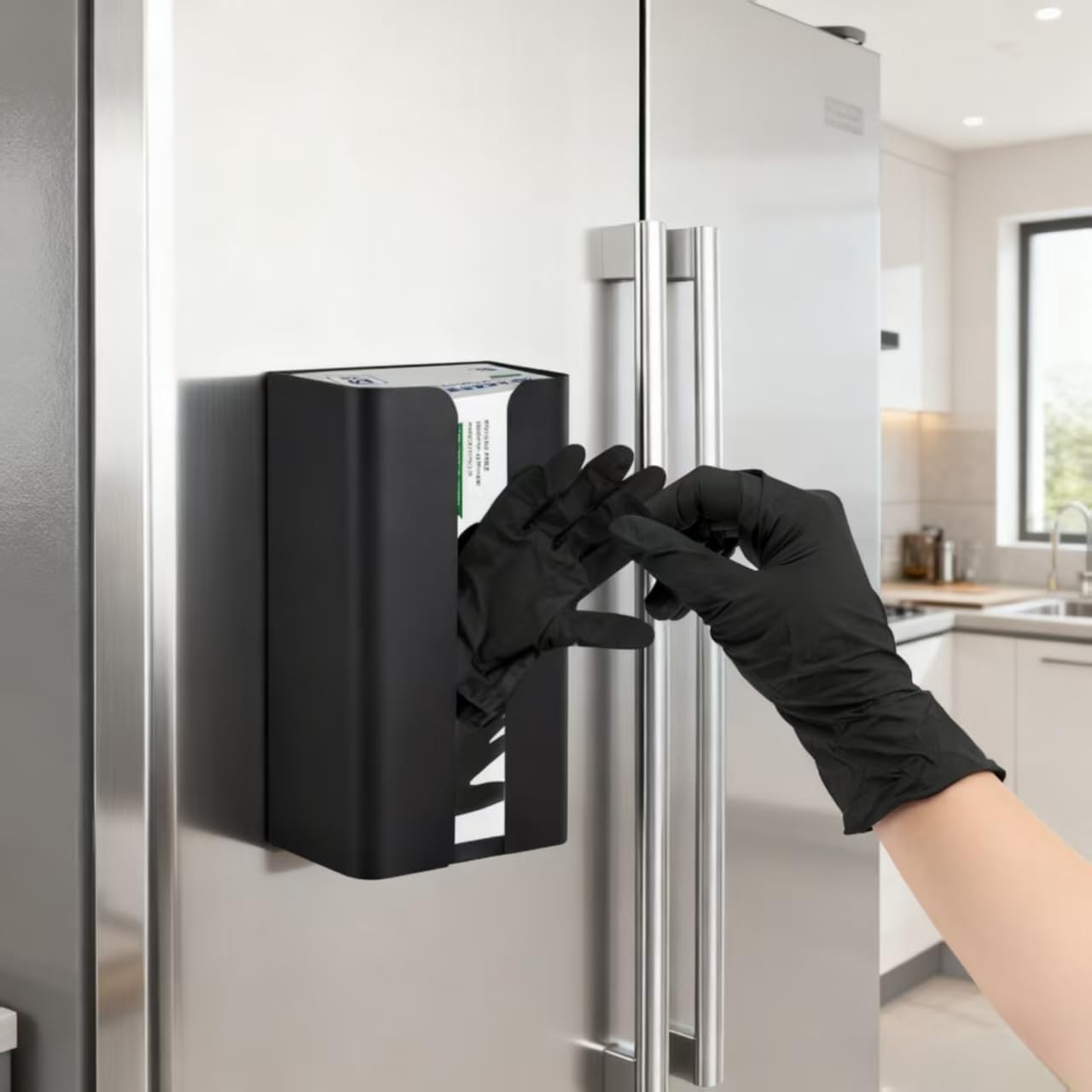 Magnetic Glove & Tissue Dispenser Holder - Holds Boxes of Gloves, Towels, Wipes, Tissues - Mount onto a Tool Box or in Garages, Workshops and Kitchens