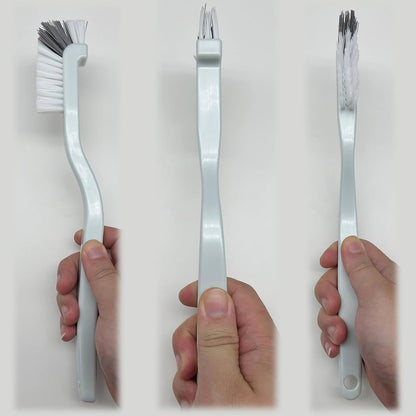 Kitchen Scrub Brush, Angle Cleaning Brush, Right Angle Scrub Brush for Sink Household Dish Pot Pan Edge Corners, Upgraded Stiff Brushes for Small Spaces Deep Cleaning with Stiff Bristles