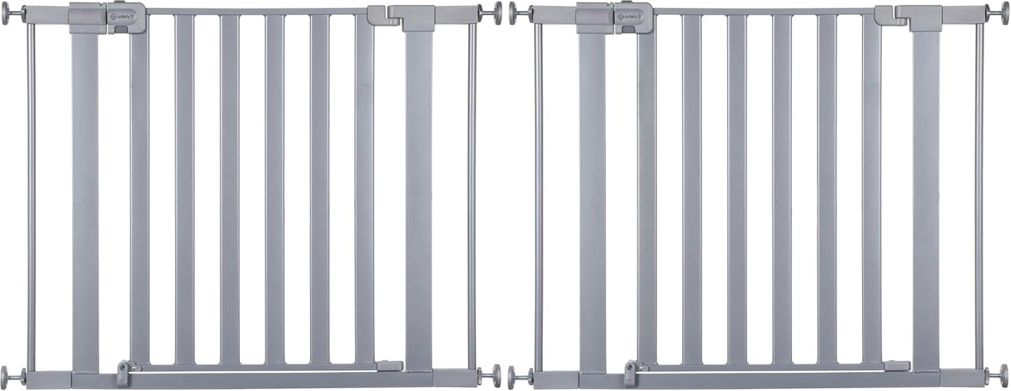 Safety 1st Easy Install Walk Thru Baby Gate for Doorway With Door, Dog Gates, Fits 29"-38", Easy Install 28" Tall, White