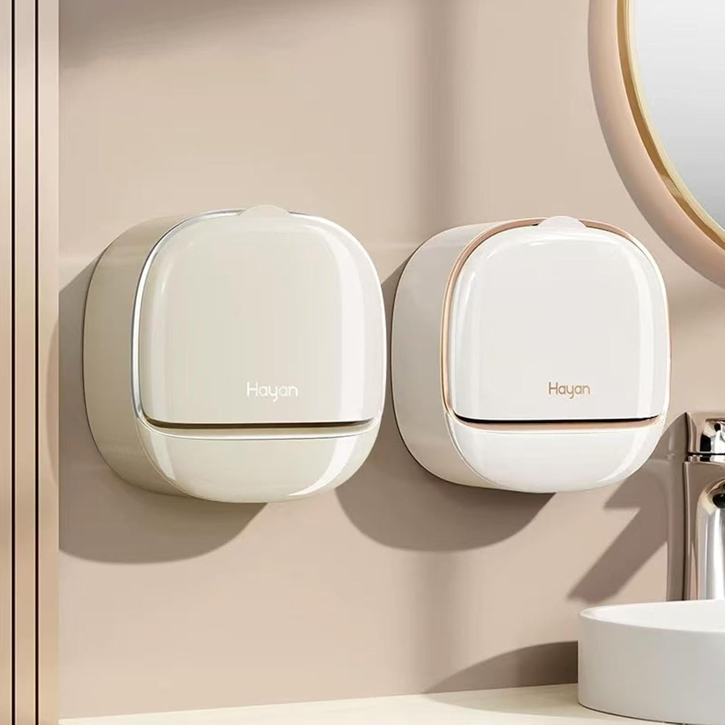 Soap Holder Dish Shower, Bar Soap Holder with Drainage, Self Draining Soap Holder, Wall Mounted Soap Box Tray Container for Bathroom, Bathtub Kitchen Sink (1PC White)
