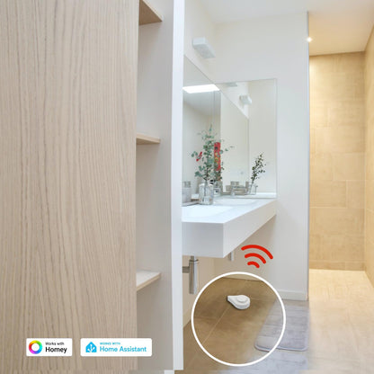 THIRDREALITY Zigbee Water Leak Sensor WL2 with Dripping & Leaking Detection, App Notifications, Zigbee Hub Needed, 3-Year Battery Life, No Battery & Srien, Support Home Assistant, SmartThings, Homey