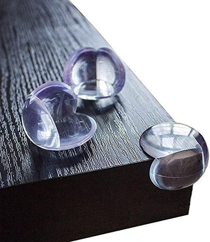 24 Corner Guards Baby Proof [Safer Environment and Peace of Mind] Edge Furniture Protector - Easy Set-up 3M Stickers for Tables, Chairs, Cabinets [Baby Proofing Safety]