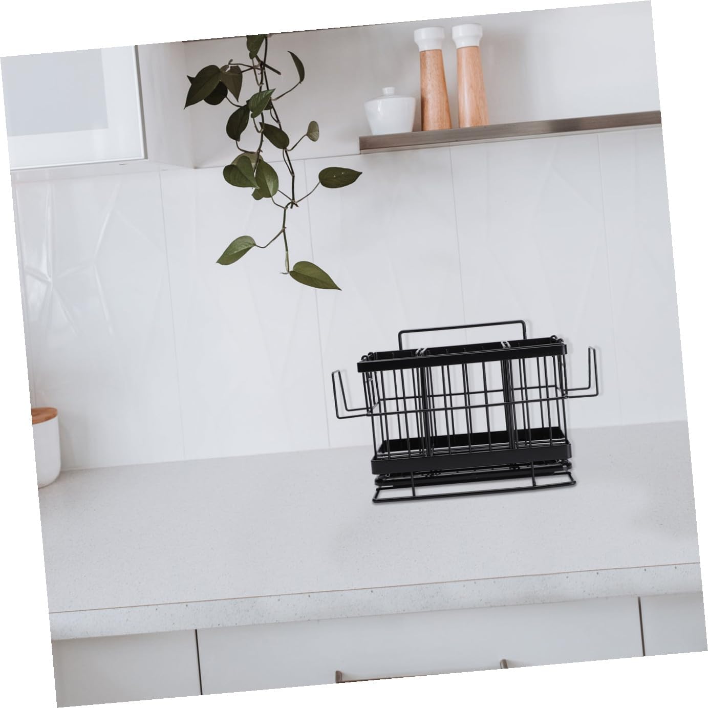 1pc Wall-mounted Adjustable Stainless Steel Sponge Drain Rack for Kitchen Sink Dust Cloth Storage Basket Neat Organizer for Cleaning Tools and Utensils