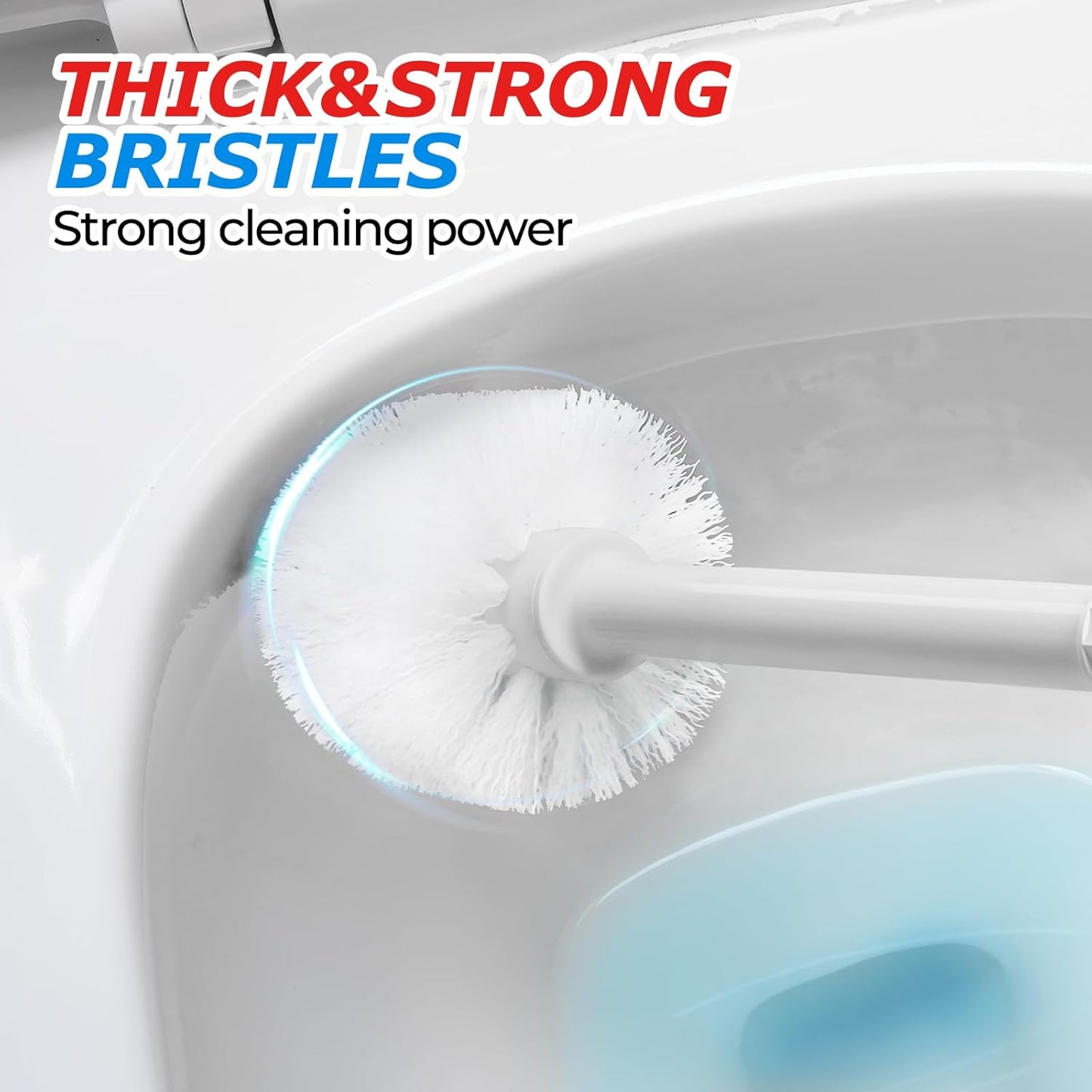 FORASTO 2Pack 2 in 1 Toilet Brush and Plunger Set, Extended Handle Plunger,Toilet Bowl Brush Plunger Set,Bathroom Cleaning Tools,Toilet Brush Plunger Combo,Cleaning Brush,Cleaning Supplies